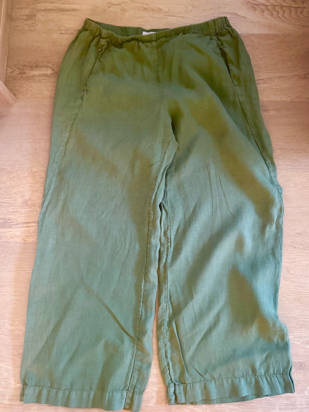 Velvet by Graham & Spencer Olive Lola  Linen Pants